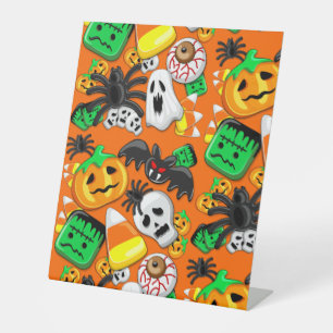 Halloween Spooky Candies Party Sockelschild