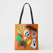Halloween Spooky Candies Party Tasche (Vorderseite)