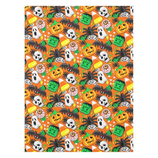 Halloween Spooky Candies Party Tischdecke (Vorderseite)