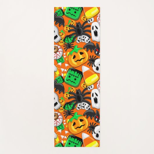 Halloween Spooky Candies Party Yogamatte (Vorderseite)