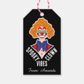 Halloween Spooky Clown Vibes Creepy Circus Modern Geschenkanhänger (Vorderseite)