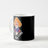 Halloween Spooky Clown Vibes Creepy Retro Circus Kaffeetasse (Vorderseite Links)