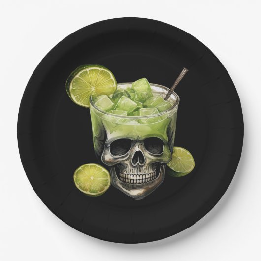 Halloween Spooky Cocktail Party Papierplatte Pappteller (Vorderseite)