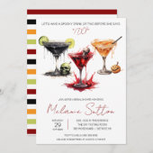 Halloween Spooky Cocktails, Drinks, Brautparty Einladung (Vorne/Hinten)