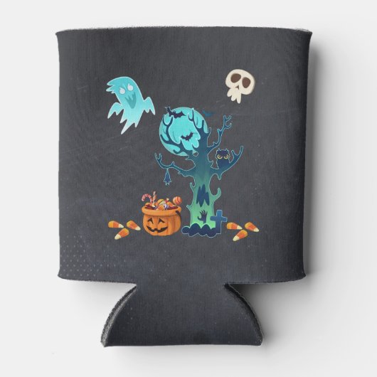 Halloween Spooky Creepy Ghosts Fledermäuse Skulls Dosenkühler (Vorderseite)