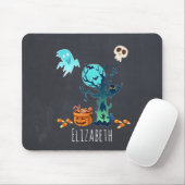 Halloween Spooky Creepy Ghosts Fledermäuse Skulls Mousepad (Mit Mouse)