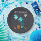 Halloween Spooky Creepy Ghosts Fledermäuse Skulls  Pappteller (Party)