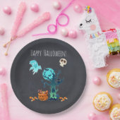 Halloween Spooky Creepy Ghosts Fledermäuse Skulls  Pappteller (Party)
