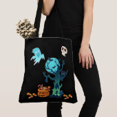 Halloween Spooky Creepy Ghosts Fledermäuse Skulls  Tasche (Von Nahem)