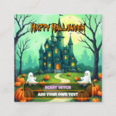 Halloween Spooky Cute Modern Collection Quadratische Visitenkarte (Vorderseite)