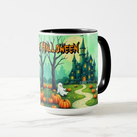 Halloween Spooky Cute Modern Collection Tasse (VorderseiteRechts)