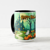 Halloween Spooky Cute Modern Collection Tasse (Vorderseite Links)