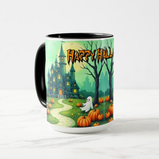 Halloween Spooky Cute Modern Collection Tasse (Vorderseite Links)