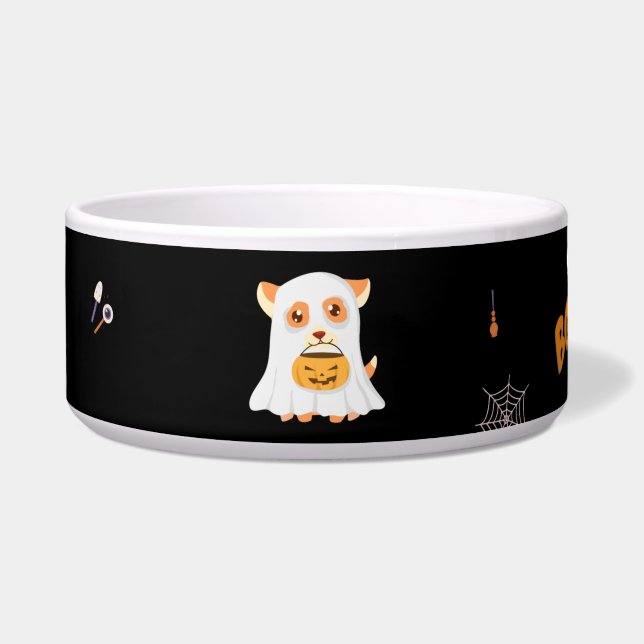 HALLOWEEN SPOOKY DOG BOWL NAPF (Vorderseite)