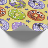 Halloween Spooky Donuts Geschenk Geschenkpapier (Ecke)