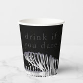 Halloween Spooky Drink, wenn Sie es wagen, Papiera Pappbecher (Vorderseite)