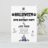 Halloween Spooky Einladung (Stehend Vorderseite)