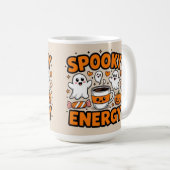 Halloween spooky energy mom life kaffeetasse (VorderseiteRechts)
