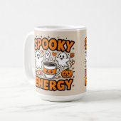 Halloween spooky energy mom life kaffeetasse (Vorderseite Links)