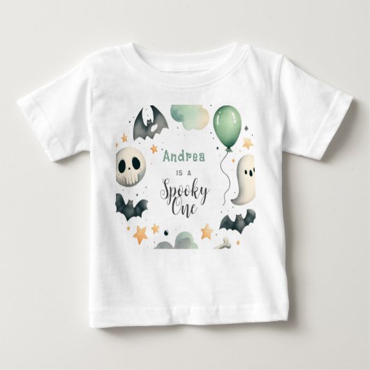 Halloween Spooky erster Baby T-shirt (Vorderseite)