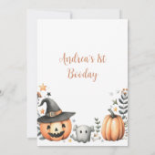 Halloween Spooky erster Einladung (Rückseite)