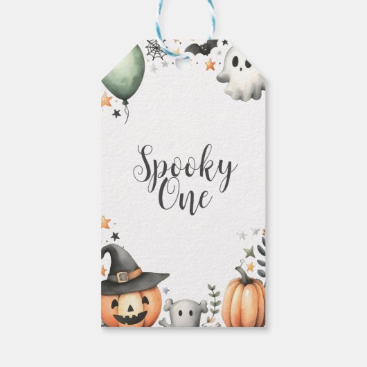 Halloween Spooky erster Geschenkanhänger (Rückseite)