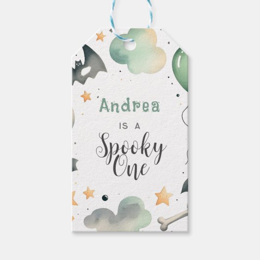 Halloween Spooky erster Geschenkanhänger (Vorderseite)