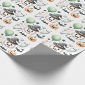 Halloween Spooky erster Geschenkpapier (Ecke)