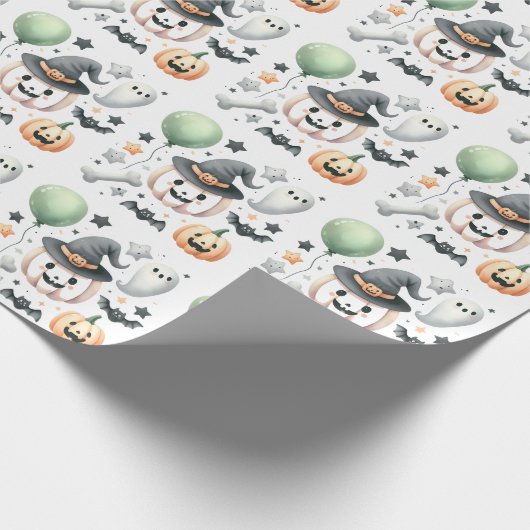 Halloween Spooky erster Geschenkpapier (Ecke)