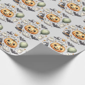 Halloween Spooky erster Geschenkpapier (Ecke)