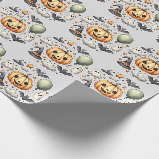 Halloween Spooky erster Geschenkpapier (Ecke)
