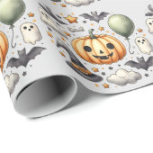Halloween Spooky erster Geschenkpapier (Rolleneckpunkt)