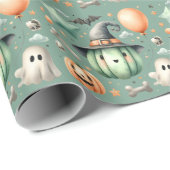 Halloween Spooky erster Geschenkpapier (Rolleneckpunkt)