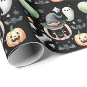 Halloween Spooky erster Geschenkpapier (Rolleneckpunkt)