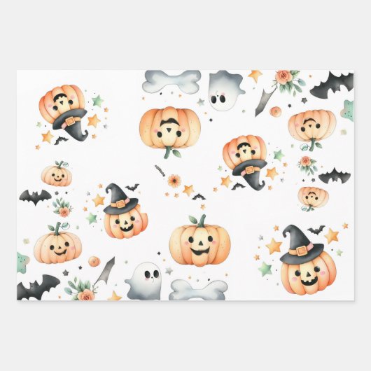 Halloween Spooky erster Geschenkpapier Set (Vorderseite 3)