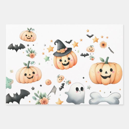 Halloween Spooky erster Geschenkpapier Set (Vorderseite 2)