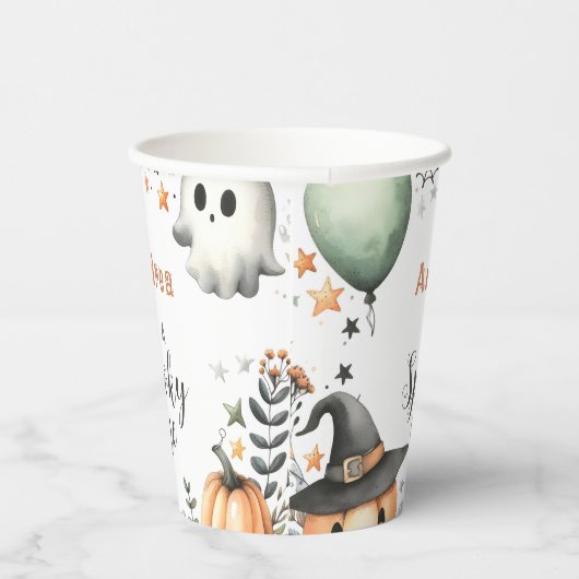 Halloween Spooky erster Pappbecher (Rechts)