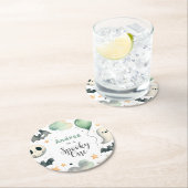 Halloween Spooky erster Runder Pappuntersetzer (Vor Ort)