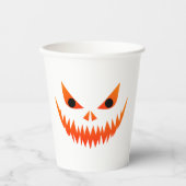 Halloween Spooky Face Pappbecher (Vorderseite)