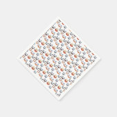 Halloween Spooky Face Pattern Serviette (Ecke)