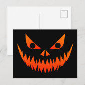 Halloween Spooky Face Postkarte (Vorne/Hinten)