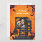 Halloween Spooky Family Fun Karte (Vorderseite)