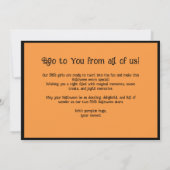 Halloween Spooky Family Fun Karte (Rückseite)