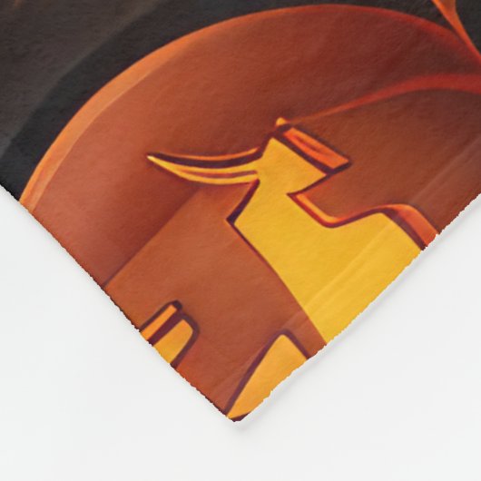 Halloween Spooky Fleecedecke (Ecke)