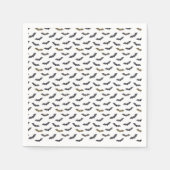 Halloween Spooky Flock von Vampire Bats Serviette (Vorderseite)