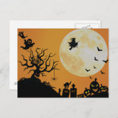 Halloween Spooky Fun Postkarte (Vorne/Hinten)