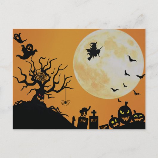 Halloween Spooky Fun Postkarte (Vorderseite)