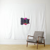 Halloween Spooky Gamer Cat Wandteppich (Beispiel (Horizontal))