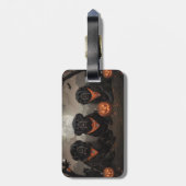 Halloween Spooky Gepäckanhänger (Rückseite vertikal)