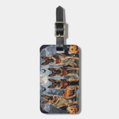 Halloween Spooky Gepäckanhänger (Vorderseite vertikal)